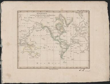 Australien und die beiden Oceane um America