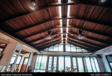 Solomon Islands - interior of butterfly house