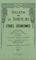 Bulletin de la Société des Études Océaniennes numéro 54