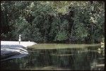 Man in front of lagoon