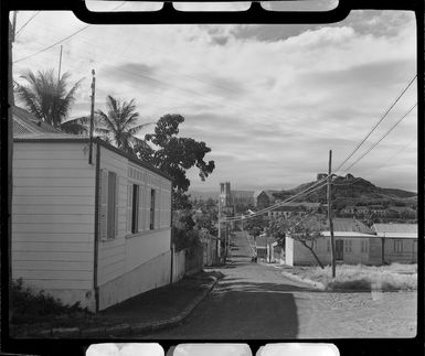View down Rue du Dr Guegan, Noumea, New Caledonia