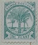 Stamp: Samoan One Penny