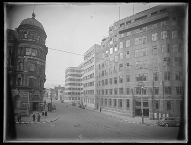 Corner of Stout Street and Lambton Quay, Wellington