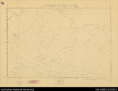Papua New Guinea, Fourmil of May River, Fourmil series, Sheet 5, 1956, 1:253 440