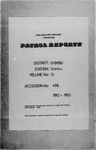 Patrol Reports. Chimbu District, Chimbu, 1962 - 1963