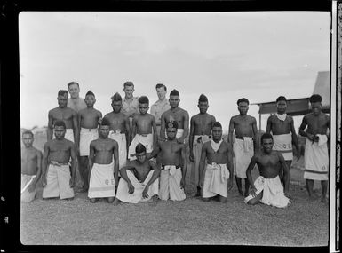 Qantas Empire Airways, local mess staff scene, Lae, Papua New Guinea