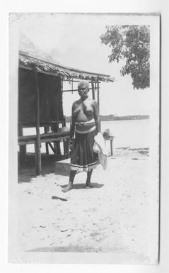 [Bougainvillean Woman Smoking a Pipe, #1]