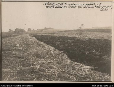 Etotaka Estate after ploughing field