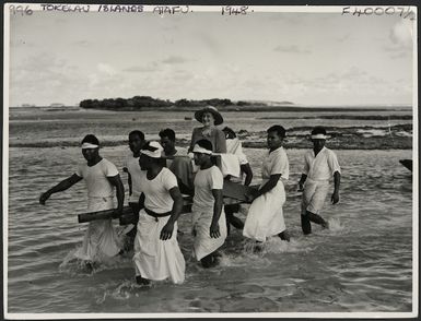 Lady Freyberg at Atafu Island, Tokelau - Photograph taken by Edward Christensen