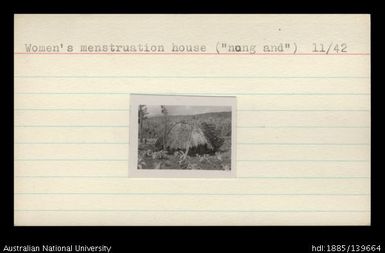 Women's menstruation house ("nong and")