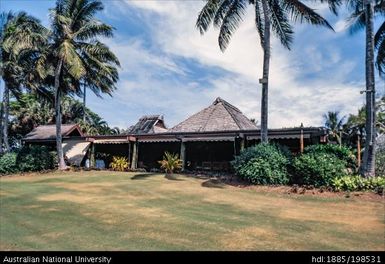 Fiji - complex of several buildings, manicured lawns