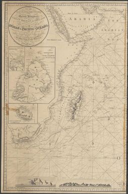 To the new merchants & ship owners of the United Kingdom of Great Brtain and Ireland. This new chart of the Indian & Pacific Oceans... ... / drawn from the latest & best surveys ... respectfully dedicated by ... R. Blachford & Co