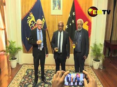 Swearing in of Three