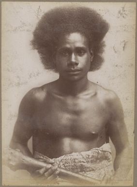 A Fijian man, Fiji, approximately 1890 / Charles Kerry