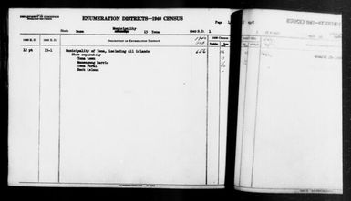 1940 Census Enumeration District Descriptions - Guam - Yona County - ED 15-1