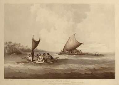 Boats of the Friendly Islands / J. Webber fecit