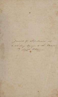 [India (Ship) of New Bedford, Mass., mastered by Joshua Coffin, keeper Joseph Ricketson Tallman, on voyage 25 October 1834 - 30 April 1838]