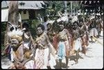 Procession of female dancers in costume