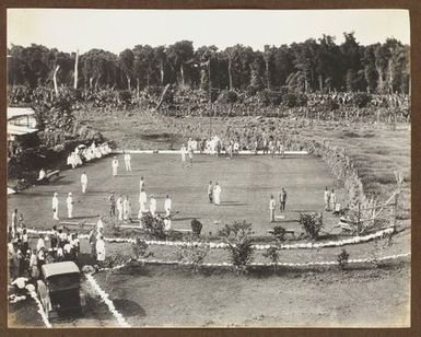 Soldiers playing lawn bowls. From the album: Samoa