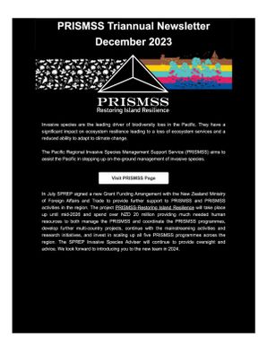 PRISMSS Triannual Newsletter - December 2023