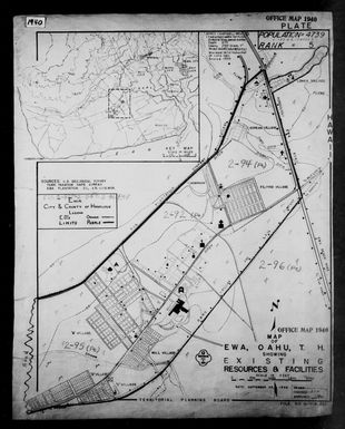 1940 Census Enumeration District Maps - Hawaii - Honolulu County - Ewa - ED 2-200, ED 2-201
