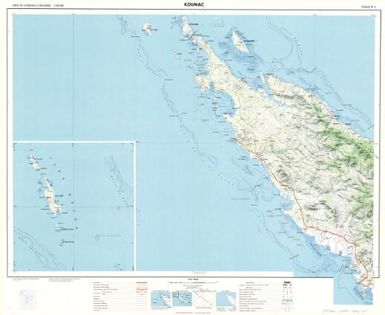 Carte de la Nouvelle Caledonie 1200,000: Koumac (Sheet 4)