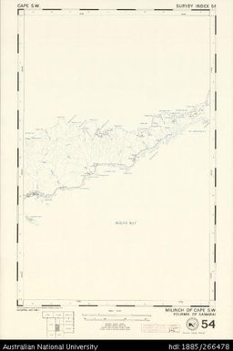 Papua New Guinea, Cape SW, Survey Index 54, 1:50 000, 1974