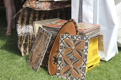 Tapa crafts at Pasifika Festival, 2016.