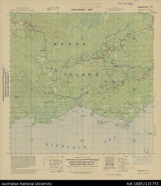 Papua New Guinea, Admiralty Islands, Sanders Pt, 1944, 1:63 360