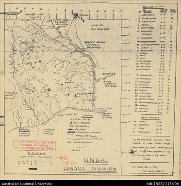 Papua New Guinea, Eastern Highlands, Goroka Patrol, Ungai Census Division, No. 13 of 56-57, 1957, 1:126 720