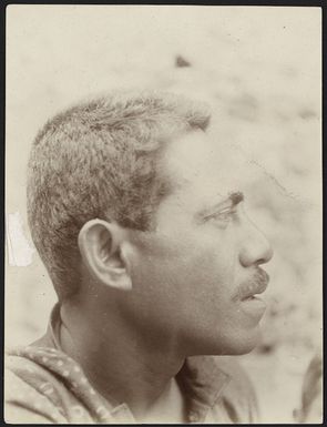 Portrait of a man from Noatau, Rotuma