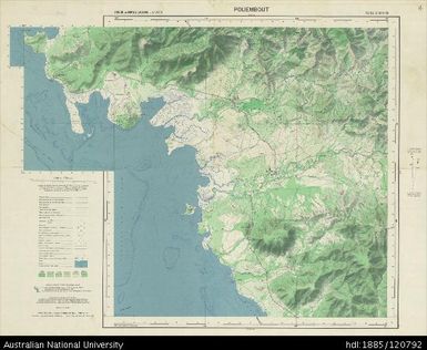 New Caledonia, Pouembout, Sheet SF-58-IX-2b, 1:50 000