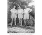 University of Washington Medical School students on the Bikini Scientific Resurvey team, Bikini Island, 1947