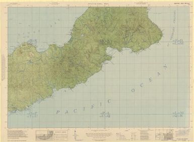 Central New Britain : provisional map / prepared under the direction of the Chief Engineer, GHQ ; reproduced by Base Map Plant, GHQ, October 1943 ; reprinted by BMP, US Army, GHQ, SWPA, December 1943