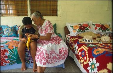 Mareta Matamua and great-grandaughter Nastashjia