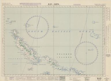Australian aeronautical map: Kieta (Sheet B10)