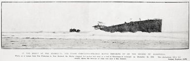 At the mercy of the elements: the Union Company's steamer Maitai breaking up on the shores of Rarotonga