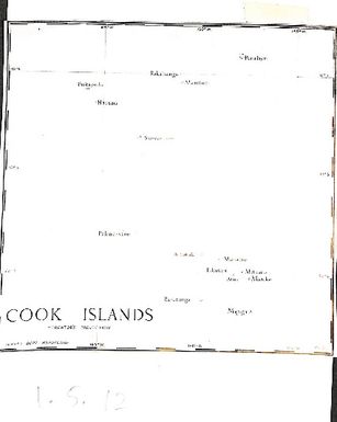 Map of the Cook Islands