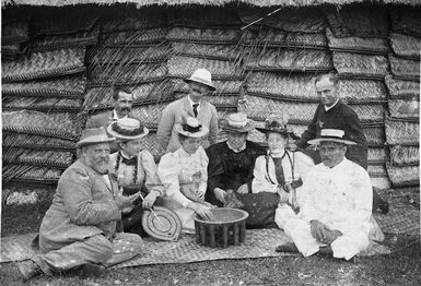 Photograph of Richard John Seddon and party in Samoa