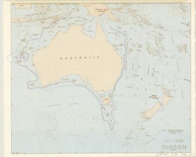 [Continental slopes of Australia and submarine landforms in the western South Pacific Ocean]