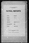 Patrol Reports. Western District, Boze, 1968 - 1969