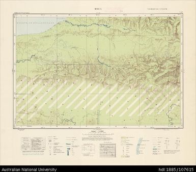 Indonesia, Western New Guinea, Mega, Series: Nederlands-Nieuw-Guinea, Sheet 7-F, 1957, 1:100 000