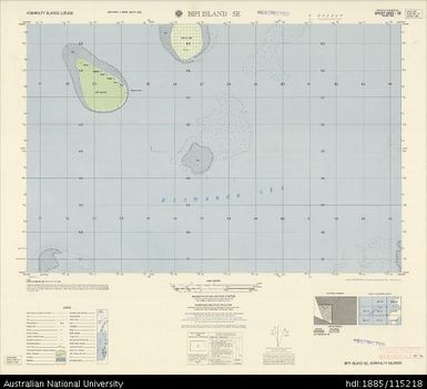 Papua New Guinea, Admiralty Islands, Bipi Island SE, Series: AMS T893, Sheet 3450 I SE, 1:25 000, 1958