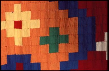 Tivaevae taorei, crown pattern, by Mareta Matamua (detail)