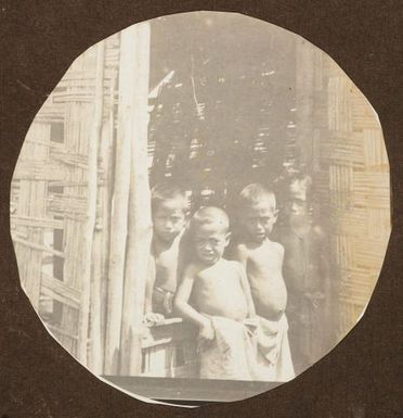 Four Samoan boys. From the album: Samoa