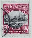 Stamp: Niuean One Penny