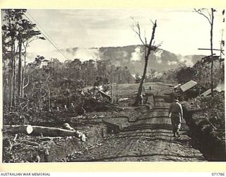 WAREO, PAPUA, NEW GUINEA, 1944-03-29. THE ENLARGEMENT AND ERECTION OF NEW BUILDINGS AT B COMPANY, 4TH FIELD AMBULANCE REST CAMP BY MEMBERS OF THE 4TH FIELD COMPANY, ROYAL AUSTRALIAN ENGINEERS. THE ..