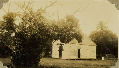 Village church in Tonga, 1928