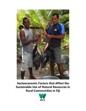 Socioeconomic factors that affect the sustainable use of natural resources in rural communities in Fiji.