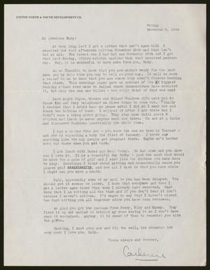 [Letter from Catherine Davis to Joe Davis - December 8, 1944]